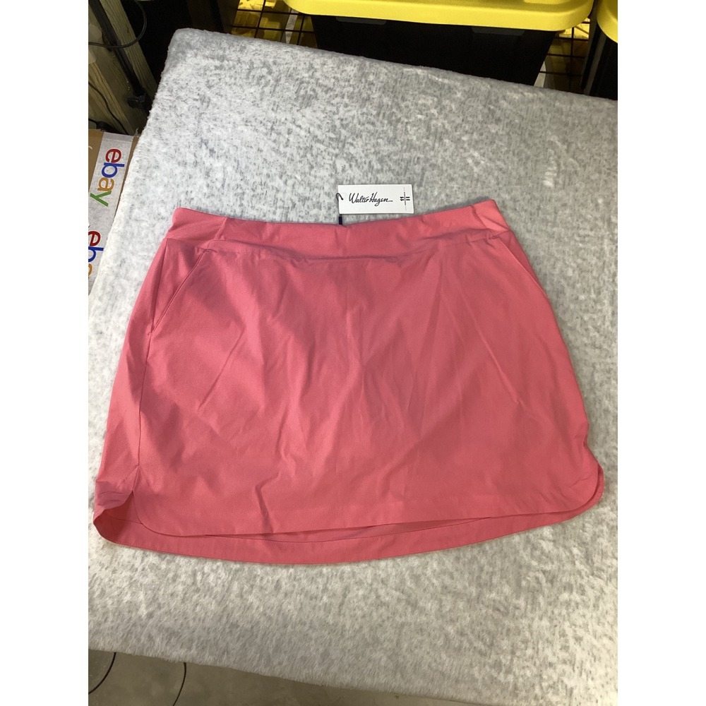 Walter Hagen Performance 11 Pink Confetti Lightweight Core Skort XXL 16 Inch NEW